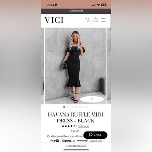 Black Off the Shoulder Dress